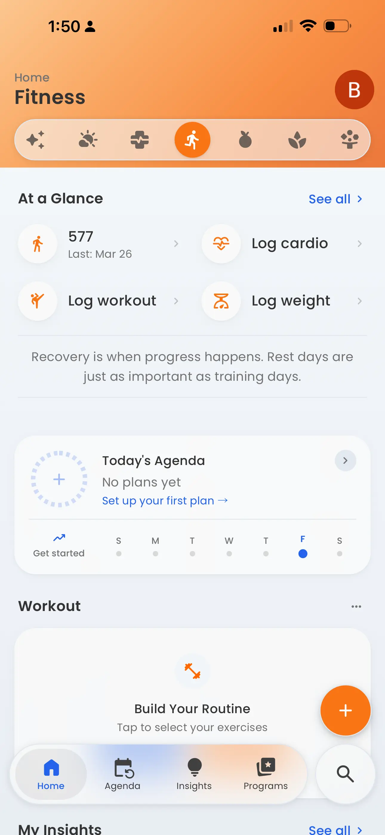 Best Life Fitness tab